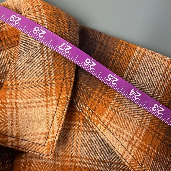 NEW Madewell Flannel Crop Shirt-Jacket in Plaid!!! - Picture 7 of 7